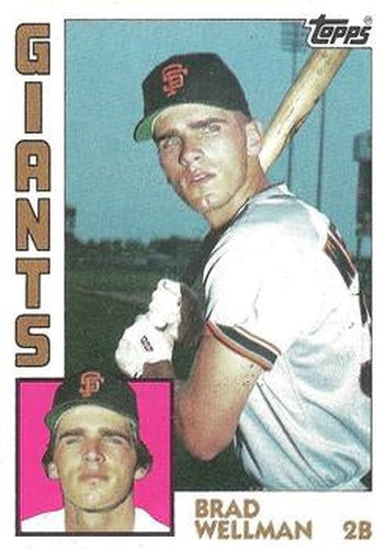 #109 Brad Wellman - San Francisco Giants - 1984 Topps Baseball
