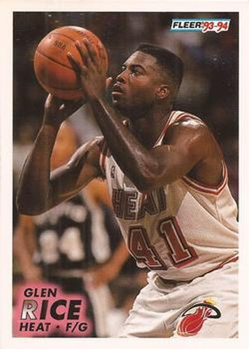 #109 Glen Rice - Miami Heat - 1993-94 Fleer Basketball