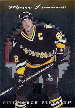 #109 Mario Lemieux - Pittsburgh Penguins - 1996-97 Donruss Elite Hockey