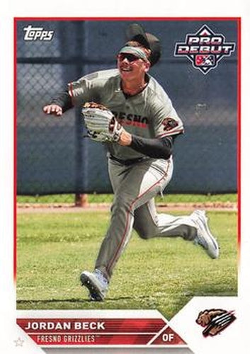 #PD-109 Jordan Beck - Fresno Grizzlies - 2023 Topps Pro Debut Baseball