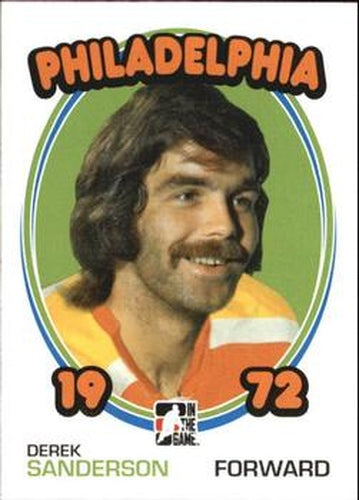 #109 Derek Sanderson - Philadelphia Blazers - 2009-10 In The Game 1972 The Year In Hockey