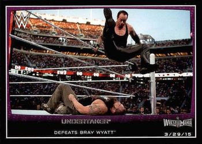 #109 Undertaker - 2015 Topps WWE Road to Wrestlemania Wrestling