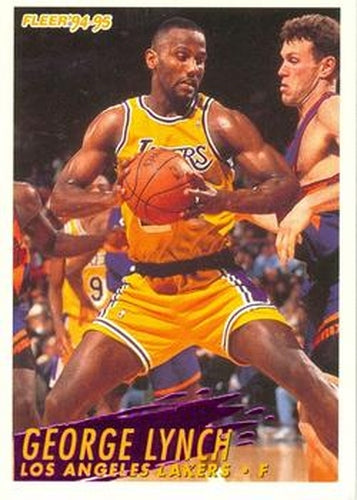 #109 George Lynch - Los Angeles Lakers - 1994-95 Fleer Basketball