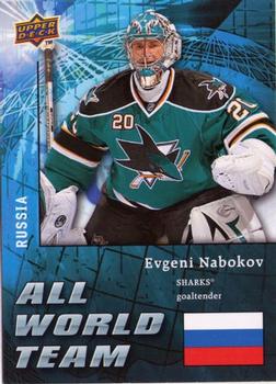 #AW10 Evgeni Nabokov - San Jose Sharks - 2009-10 Upper Deck - All World Team Hockey