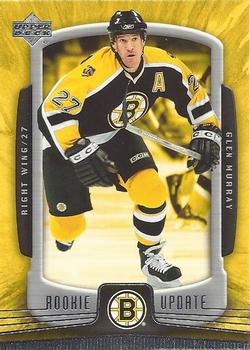 #10 Glen Murray - Boston Bruins - 2005-06 Upper Deck Rookie Update Hockey