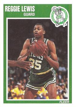#10 Reggie Lewis - Boston Celtics - 1989-90 Fleer Basketball