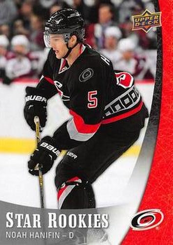 #10 Noah Hanifin - Carolina Hurricanes - 2015-16 Upper Deck Star Rookies Hockey
