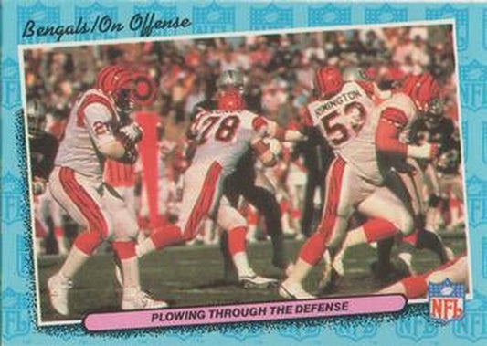 #10 Plowing Through the Defense Offense - Cincinnati Bengals - 1986 Fleer Team Action Football