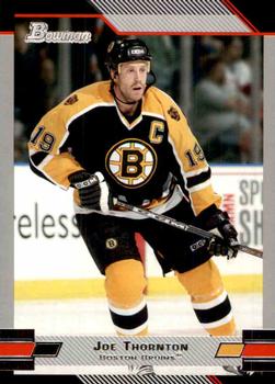 #10 Joe Thornton - Boston Bruins - 2003-04 Bowman Draft Picks and Prospects Hockey