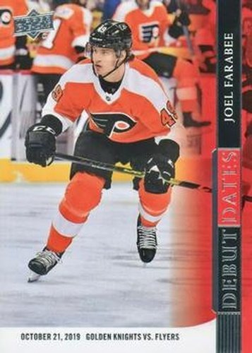 #DD-10 Joel Farabee - Philadelphia Flyers - 2020-21 Upper Deck - Debut Dates Hockey