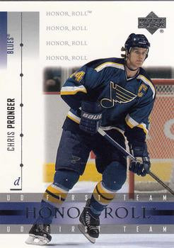 #10 Chris Pronger - St. Louis Blues - 2001-02 Upper Deck Honor Roll Hockey