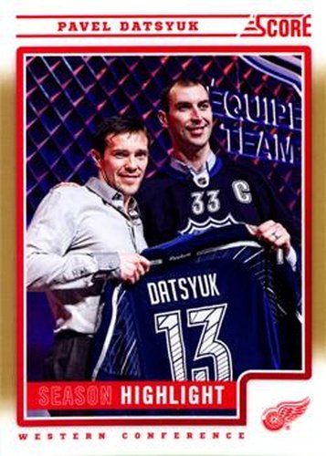#10 Pavel Datsyuk - Detroit Red Wings - 2012-13 Score - Gold Rush Hockey