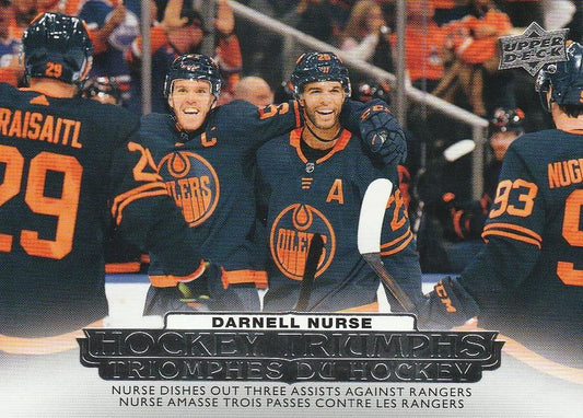 #HT-10 Darnell Nurse - Edmonton Oilers - 2022-23 Upper Deck Tim Hortons - Hockey Triumphs Hockey