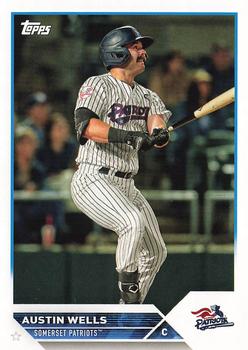 #PD-10 Austin Wells - Somerset Patriots - 2023 Topps Pro Debut Baseball