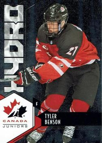 #H-10 Tyler Benson - Canada - 2015 Upper Deck Team Canada Juniors - Hydro Hockey