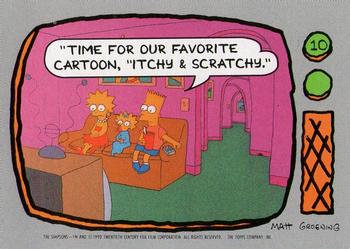 #10 Time for our favorite cartoon, 'Itchy & Scratchy' - 1990 Topps The Simpsons
