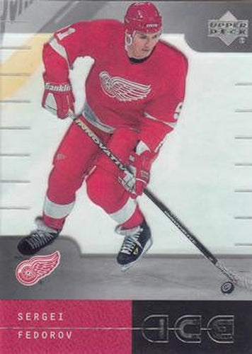 #70 Sergei Fedorov - Detroit Red Wings - 2000-01 Upper Deck Ice Hockey