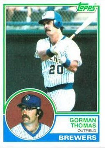 #10 Gorman Thomas - Milwaukee Brewers - 1983 Topps Baseball