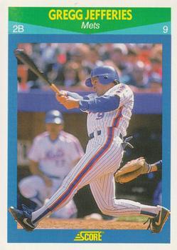 #10 Gregg Jefferies - New York Mets - 1990 Score Rising Stars Baseball