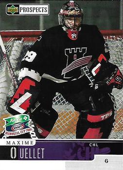 #10 Maxime Ouellet - Quebec Remparts - 1999-00 Upper Deck Sobeys Kraft Memorial Cup Hockey