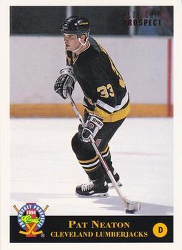 #10 Pat Neaton - Cleveland Lumberjacks - 1994 Classic Pro Hockey Prospects Hockey