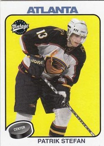 #10 Patrik Stefan - Atlanta Thrashers - 2001-02 Upper Deck Vintage Hockey