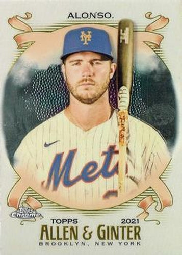 #10 Pete Alonso - New York Mets - 2021 Topps Allen & Ginter Chrome Baseball