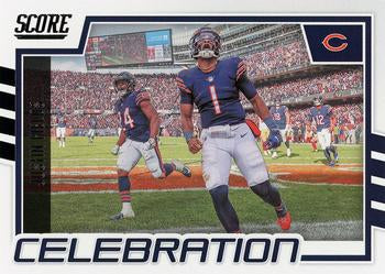 #C-JF Justin Fields - Chicago Bears - 2022 Score - Celebration Football