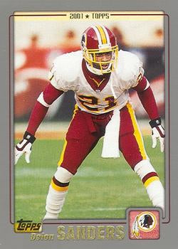 #10 Deion Sanders - Washington Redskins - 2001 Topps Football