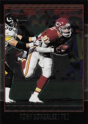 #10 Tony Gonzalez - Kansas City Chiefs - 2001 Bowman Chrome Football