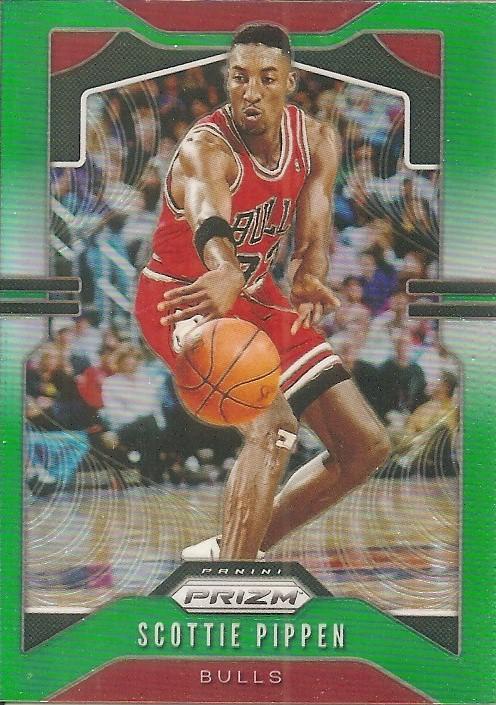 #10 Scottie Pippen - Chicago Bulls - 2019-20 Panini Prizm - Prizms Green Basketball
