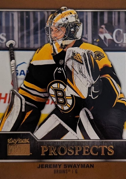 #PP-10 Jeremy Swayman - Boston Bruins - 2021-22 SkyBox Metal Universe - Skybox Premium Prospects Hockey