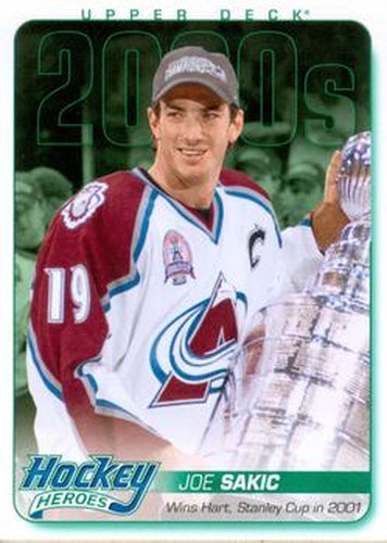 #HH75 Joe Sakic - Colorado Avalanche - 2011-15 Upper Deck - Hockey Heroes