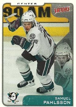 #10 Samuel Pahlsson - Anaheim Mighty Ducks - 2001-02 Upper Deck Victory Hockey