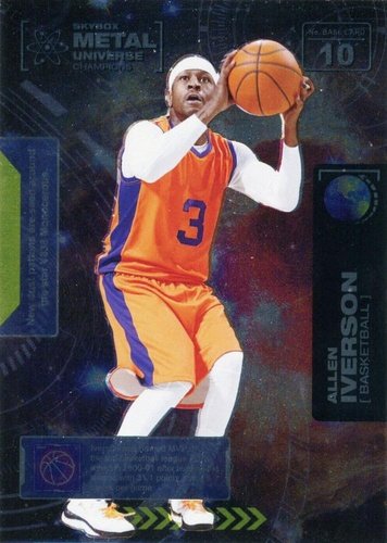 #10 Allen Iverson - 2021 SkyBox Metal Universe Champions