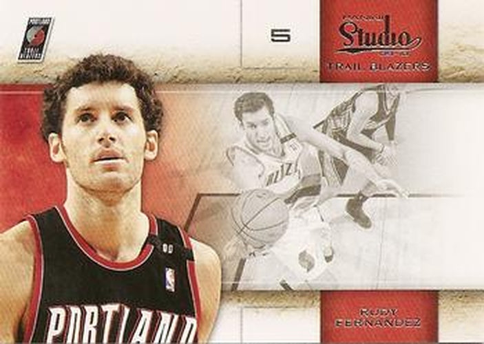 #10 Rudy Fernandez - Portland Trail Blazers - 2009-10 Panini Studio Basketball