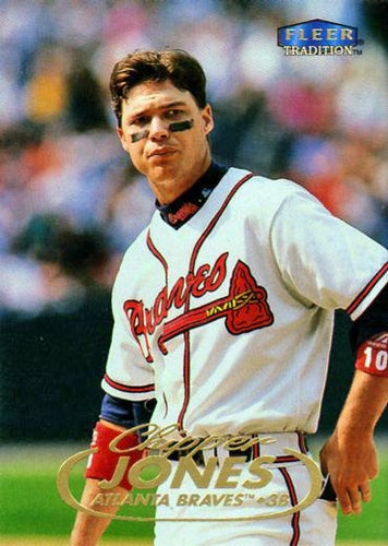 #10 Chipper Jones - Atlanta Braves - 1998 Fleer Tradition Baseball