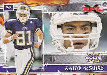 #10 Kaipo McGuire - Birmingham Thunderbolts - 2001 Topps XFL Football