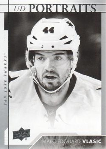 #P-10 Marc-Edouard Vlasic - San Jose Sharks - 2017-18 Upper Deck - UD Portraits Hockey