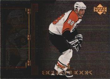 #SB-10 Eric Lindros - Philadelphia Flyers - 1999-00 Upper Deck - NHL Scrapbook Hockey