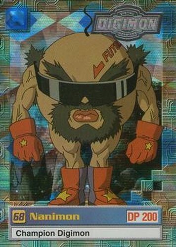 #10of32 68 Nanimon - 2000 Upper Deck Digimon Series 2 - Silver Foil