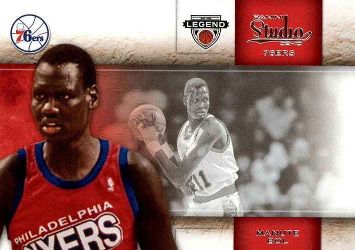 #110 Manute Bol - Philadelphia 76ers - 2009-10 Panini Studio Basketball