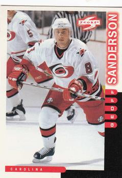 #110 Geoff Sanderson - Carolina Hurricanes - 1997-98 Score Hockey