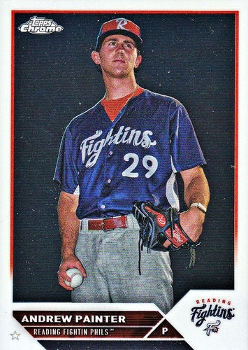#PDC-110 Andrew Painter - Reading Fightin Phils - 2023 Topps Pro Debut - Chrome Baseball