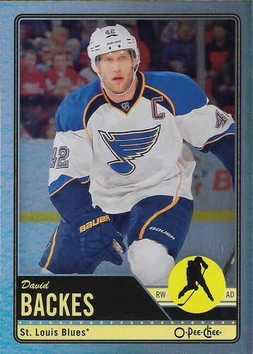 #110 David Backes - St. Louis Blues - 2012-13 O-Pee-Chee - Rainbow Hockey