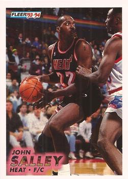 #110 John Salley - Miami Heat - 1993-94 Fleer Basketball