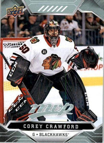 #110 Corey Crawford - Chicago Blackhawks - 2019-20 Upper Deck MVP Hockey