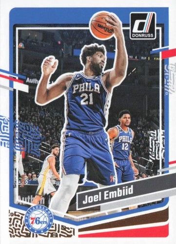 #110 Joel Embiid - Philadelphia 76ers - 2023-24 Donruss Basketball