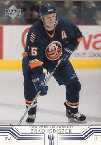 #110 Brad Isbister - New York Islanders - 2001-02 Upper Deck Hockey