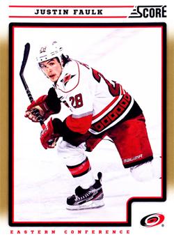 #110 Justin Faulk - Carolina Hurricanes - 2012-13 Score - Gold Rush Hockey